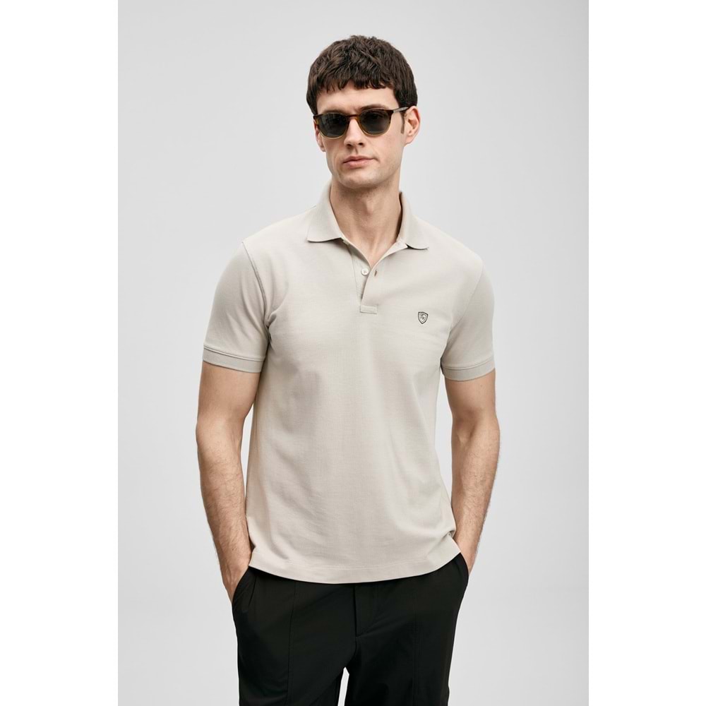 Lufian 111040230 Laon Smart Polo Yaka Tişört Erkek Tişort
