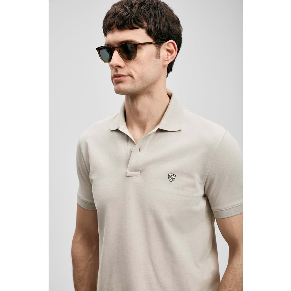 Lufian 111040230 Laon Smart Polo Yaka Tişört Erkek Tişort