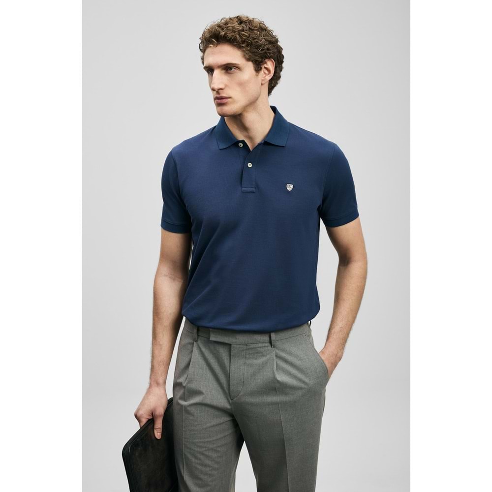 Lufian 111040230 Laon Smart Polo Yaka Tişört Erkek Tişort