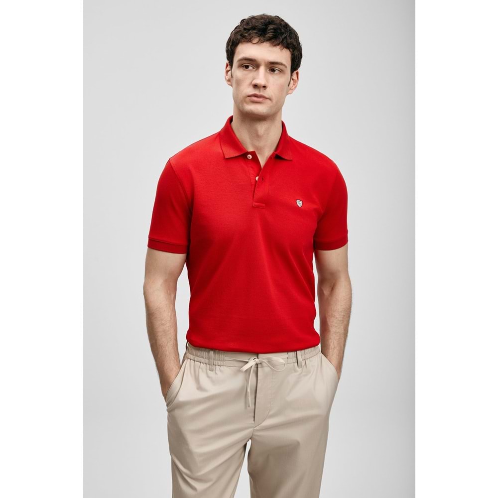 Lufian 111040230 Laon Smart Polo Yaka Tişört Erkek Tişort