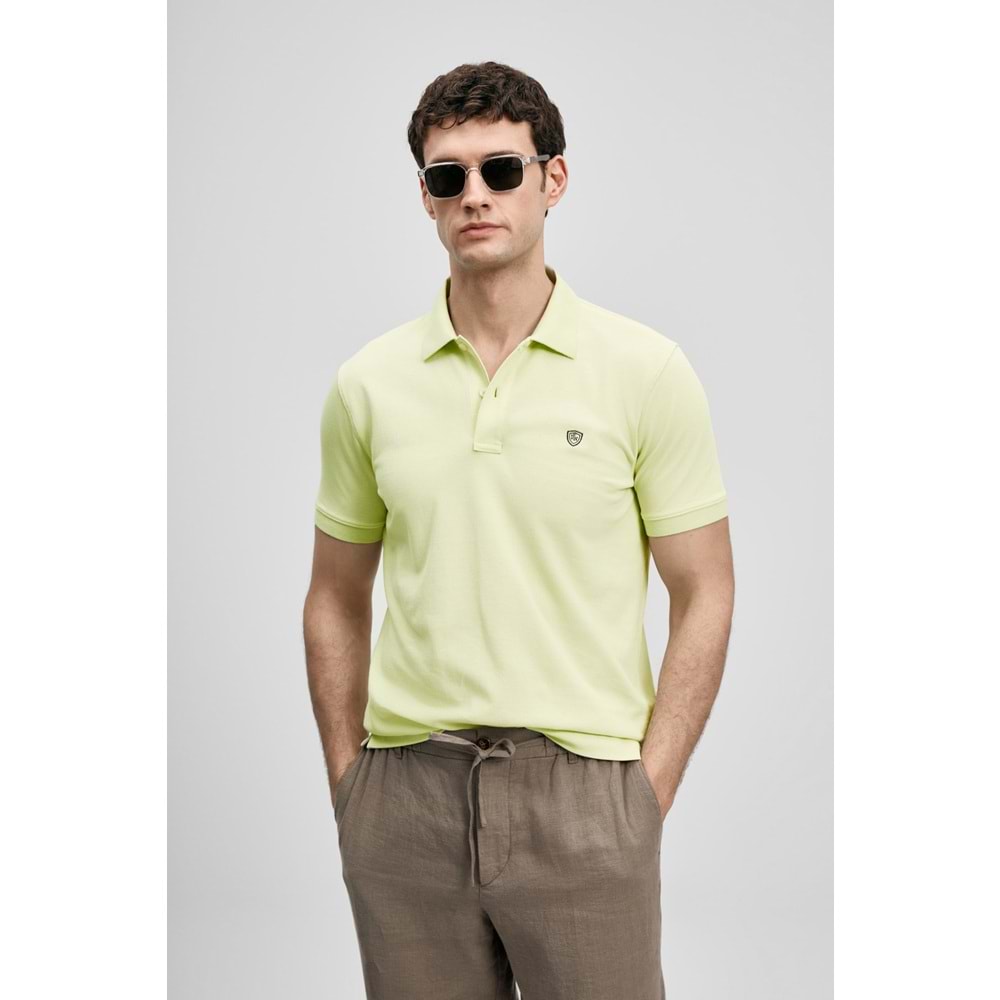 Lufian 111040230 Laon Smart Polo Yaka Tişört Erkek Tişort