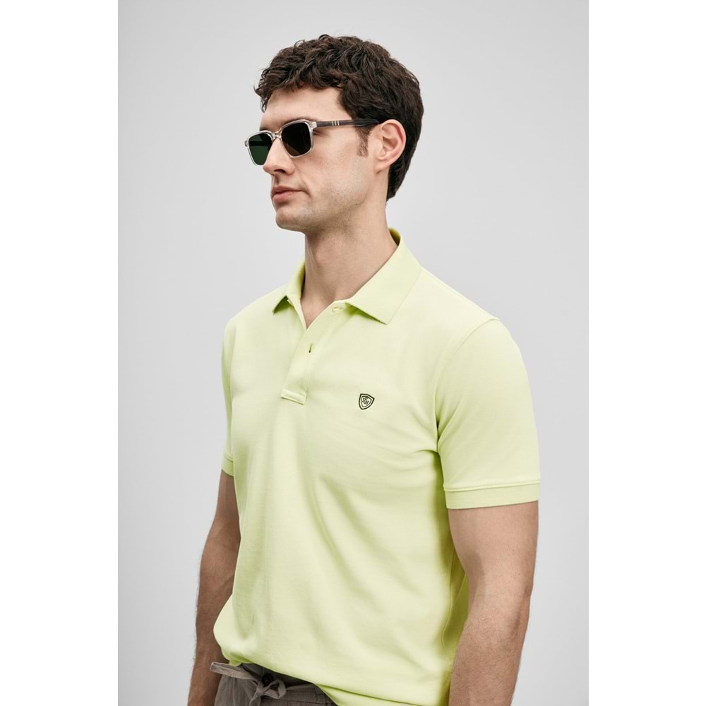 Lufian 111040230 Laon Smart Polo Yaka Tişört Erkek Tişort