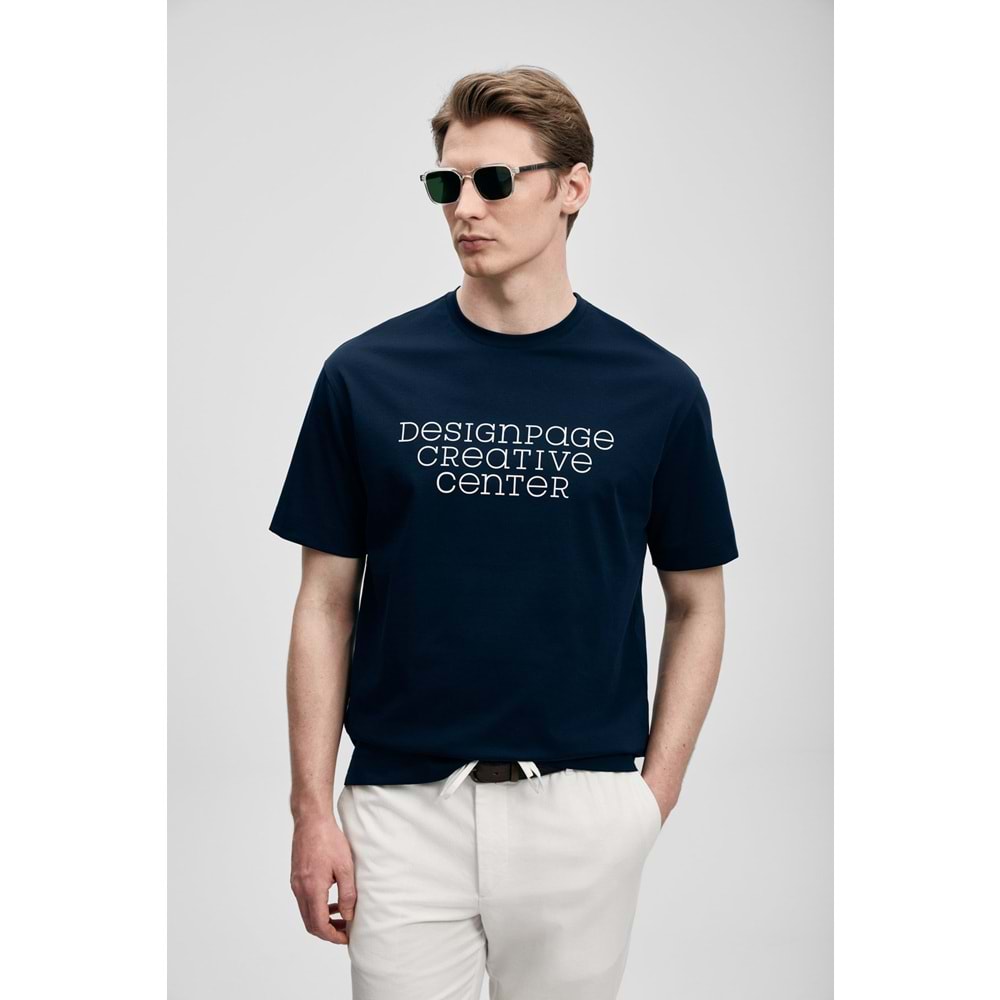 Lufian 111020284 Frank Erkek Basic T- Shirt Tişört Erkek Tişort