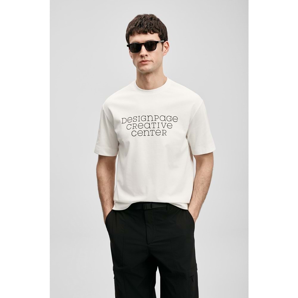 Lufian 111020284 Frank Erkek Basic T- Shirt Tişört Erkek Tişort