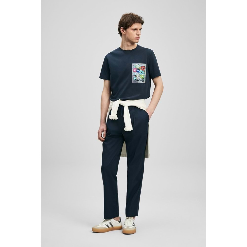 Lufian 111020296 Charlıe Modern Grafik T- Shirt Erkek Tişort