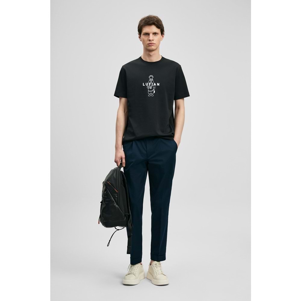 Lufian 111020307 Sımbad Modern Grafik T- Shirt Erkek T-Shirt