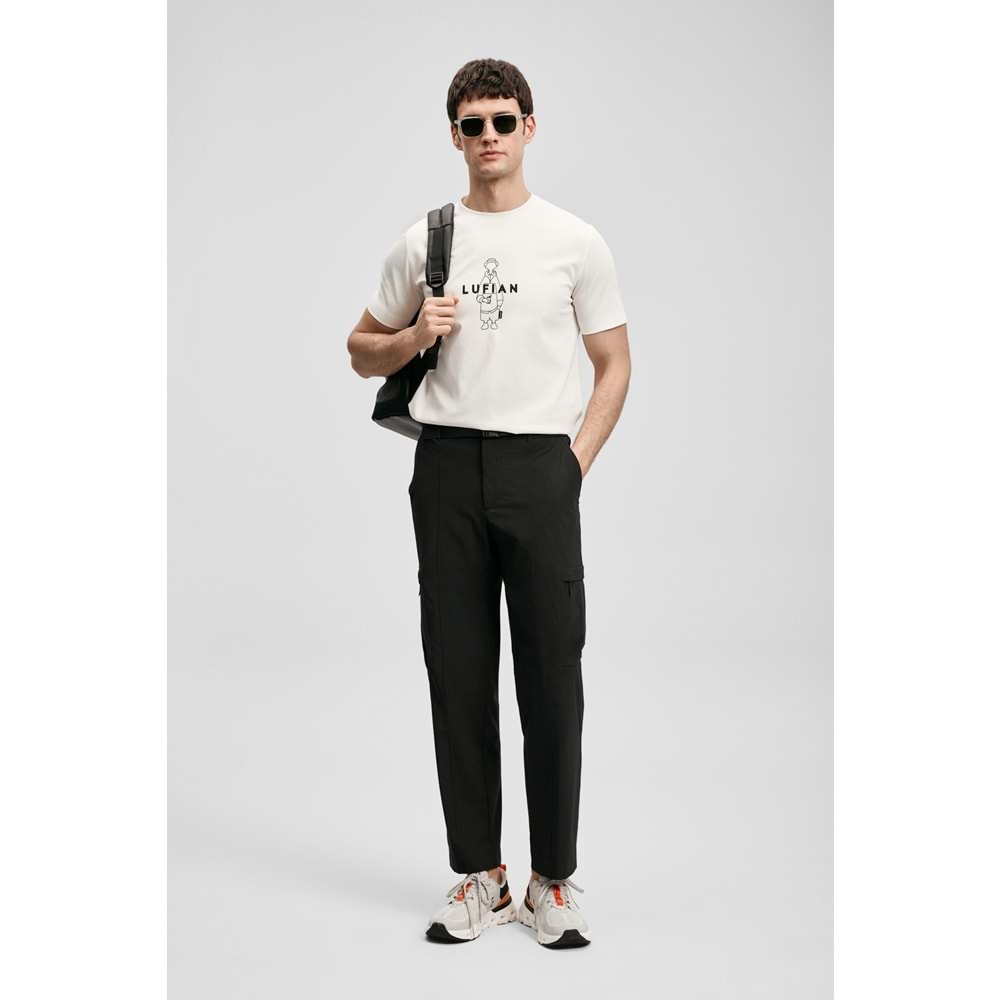 Lufian 111020307 Sımbad Modern Grafik T- Shirt Erkek T-Shirt