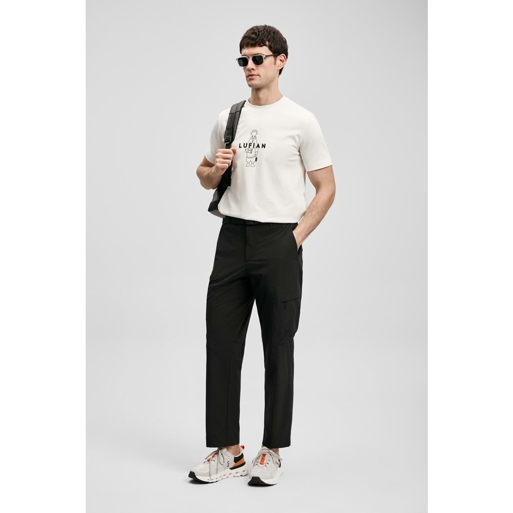 Lufian 111020307 Sımbad Modern Grafik T- Shirt Erkek T-Shirt