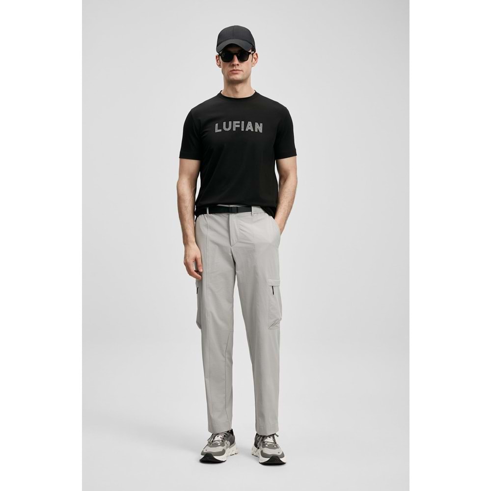 Lufian 111020280 Oscar Modern Grafik T- Shirt Tişört Erkek Tişort