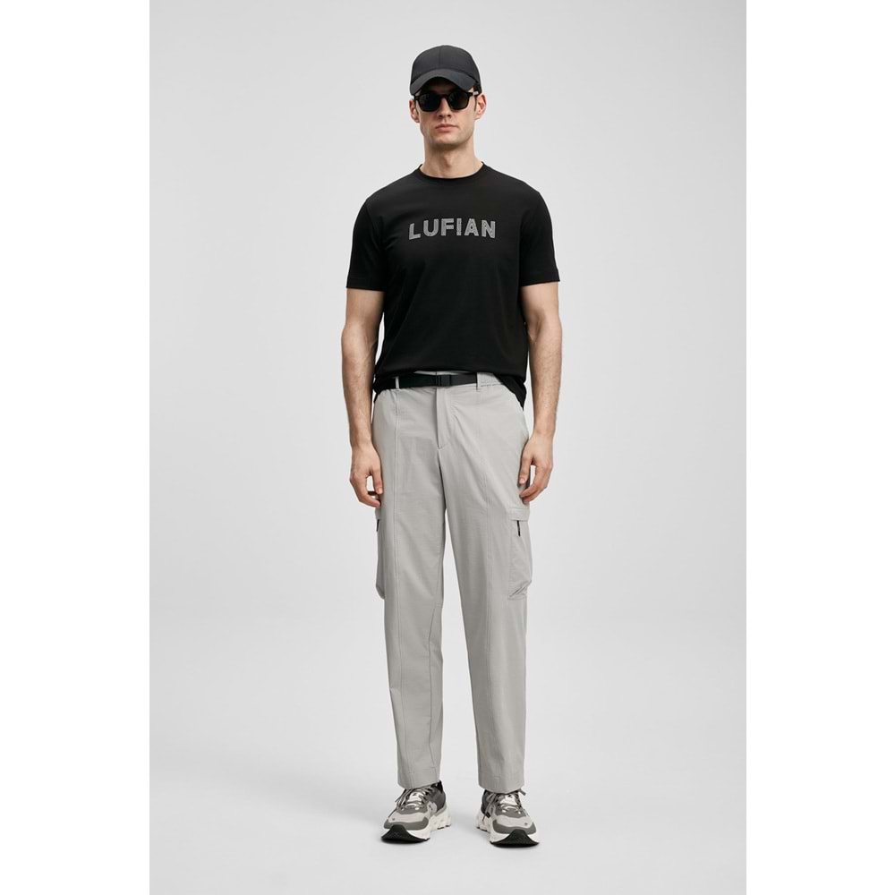 Lufian 111020280 Oscar Modern Grafik T- Shirt Tişört Erkek Tişort