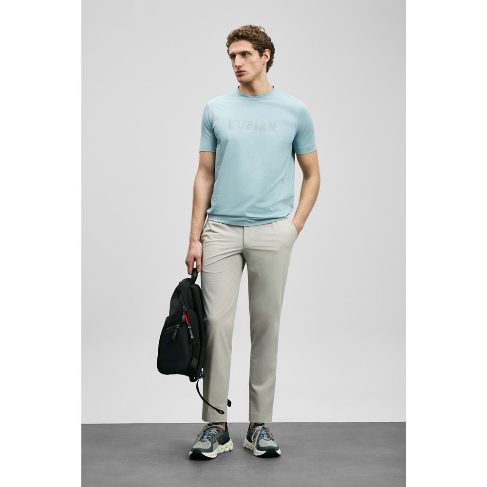 Lufian 111020280 Oscar Modern Grafik T- Shirt Tişört Erkek Tişort
