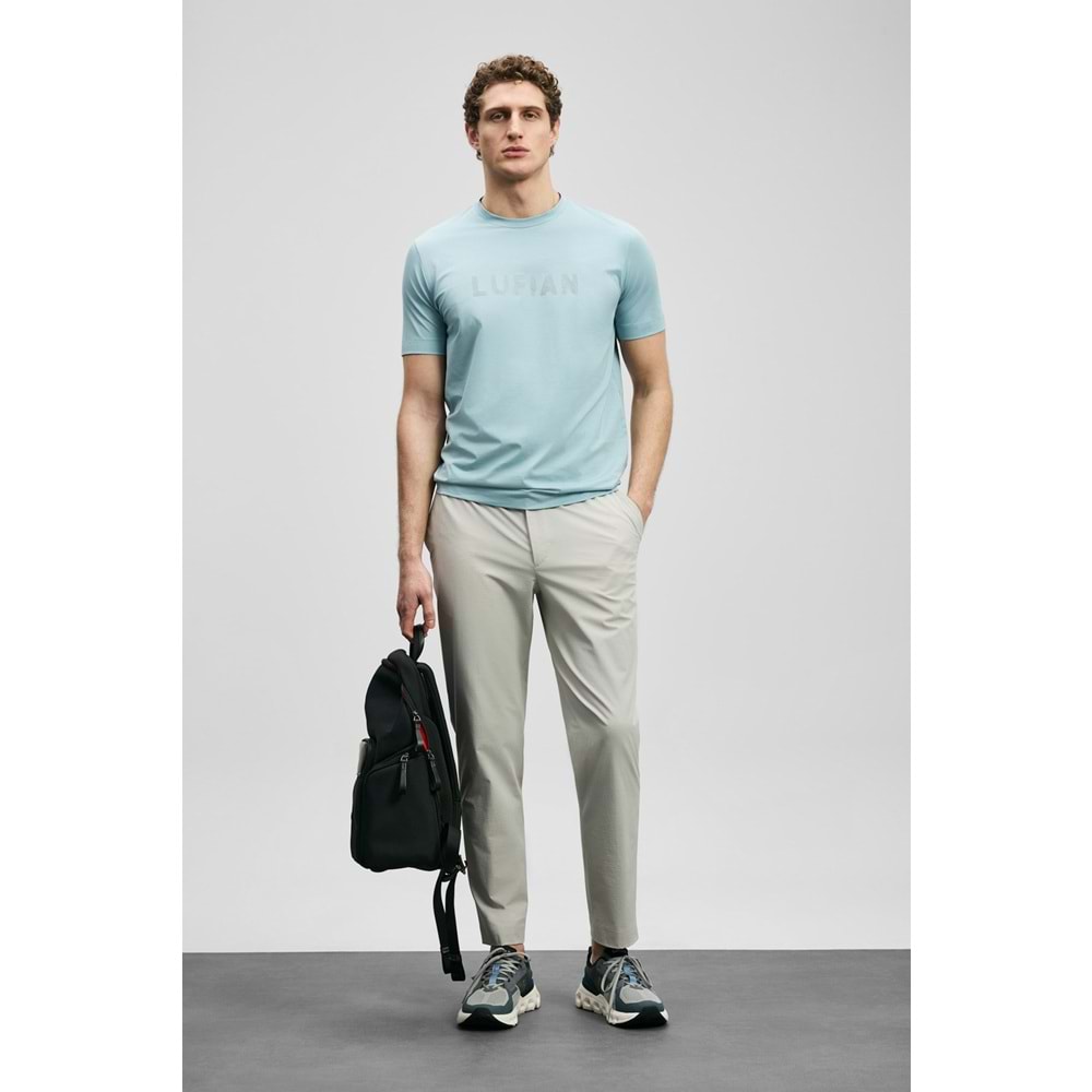 Lufian 111020280 Oscar Modern Grafik T- Shirt Tişört Erkek Tişort