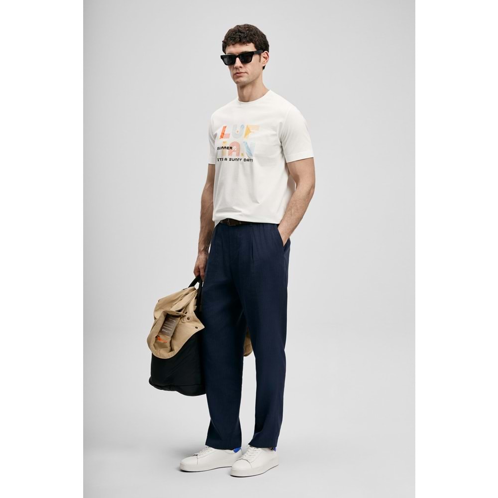 Lufian 111020291 Sunny Modern Grafik T- Shirt Erkek Tişort