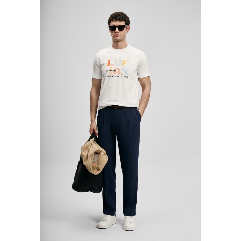 Lufian 111020291 Sunny Modern Grafik T- Shirt Erkek Tişort