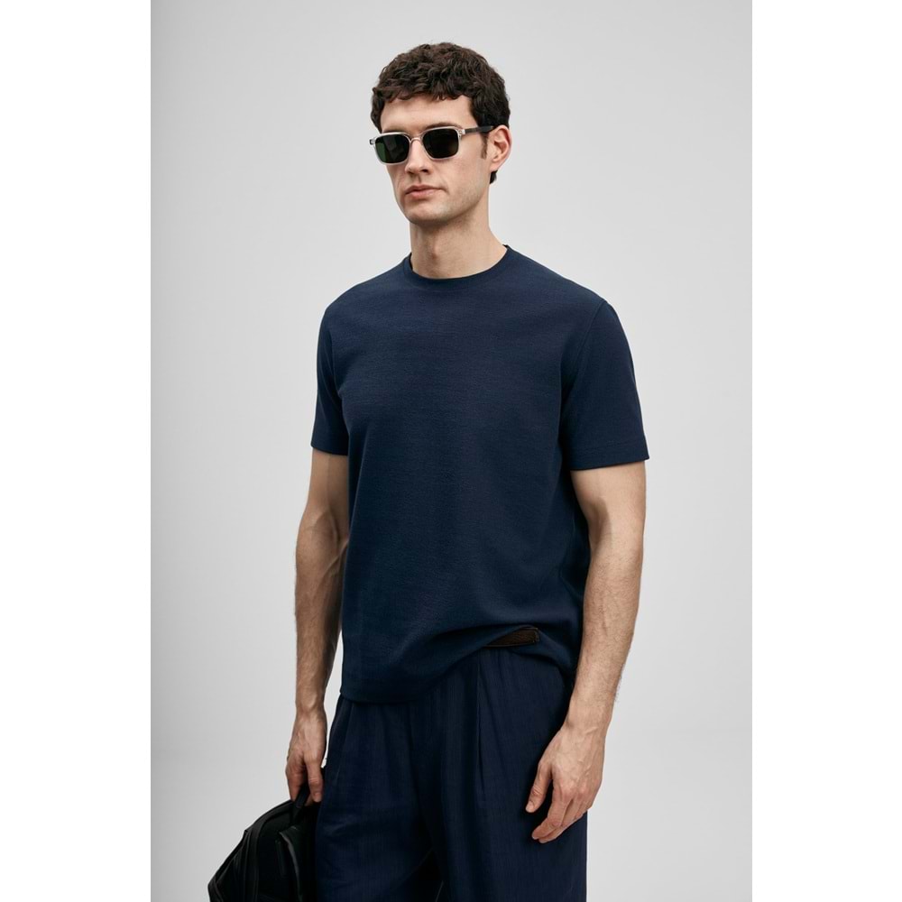 Lufian 111020311 Soft Modern Grafik Erkek T- Shirt Tişört Erkek Tişort
