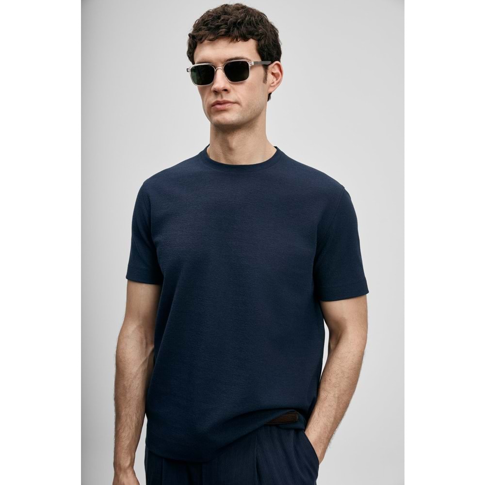 Lufian 111020311 Soft Modern Grafik Erkek T- Shirt Tişört Erkek Tişort