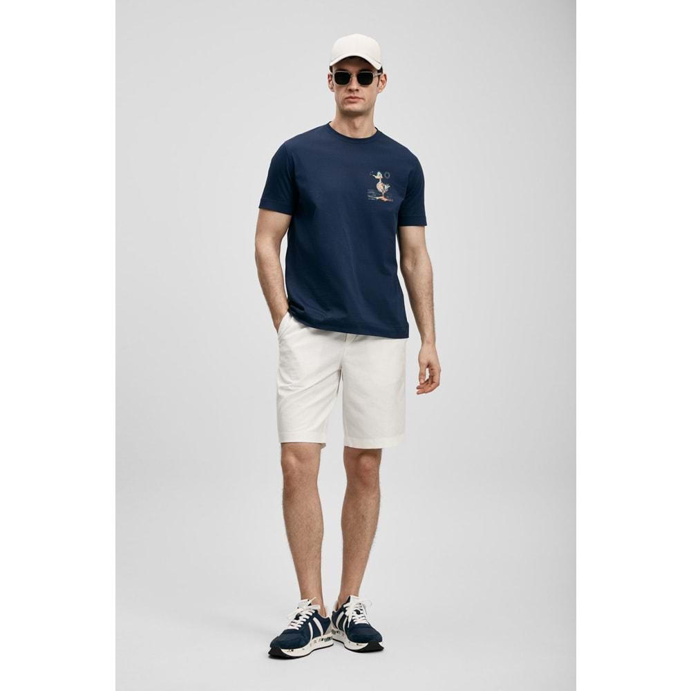 Lufian 111020313 Fınx Modern Grafik T- Shirt Erkek Tişort