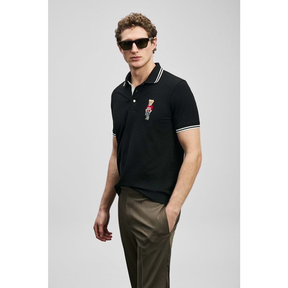 Lufian 111040245 Brady Smart Erkek Polo Yaka Tişört Erkek Tişort