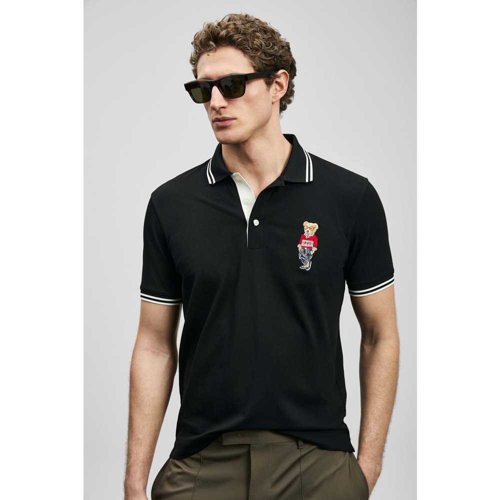 Lufian 111040245 Brady Smart Erkek Polo Yaka Tişört Erkek Tişort