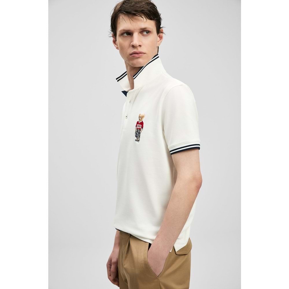 Lufian 111040245 Brady Smart Erkek Polo Yaka Tişört Erkek Tişort