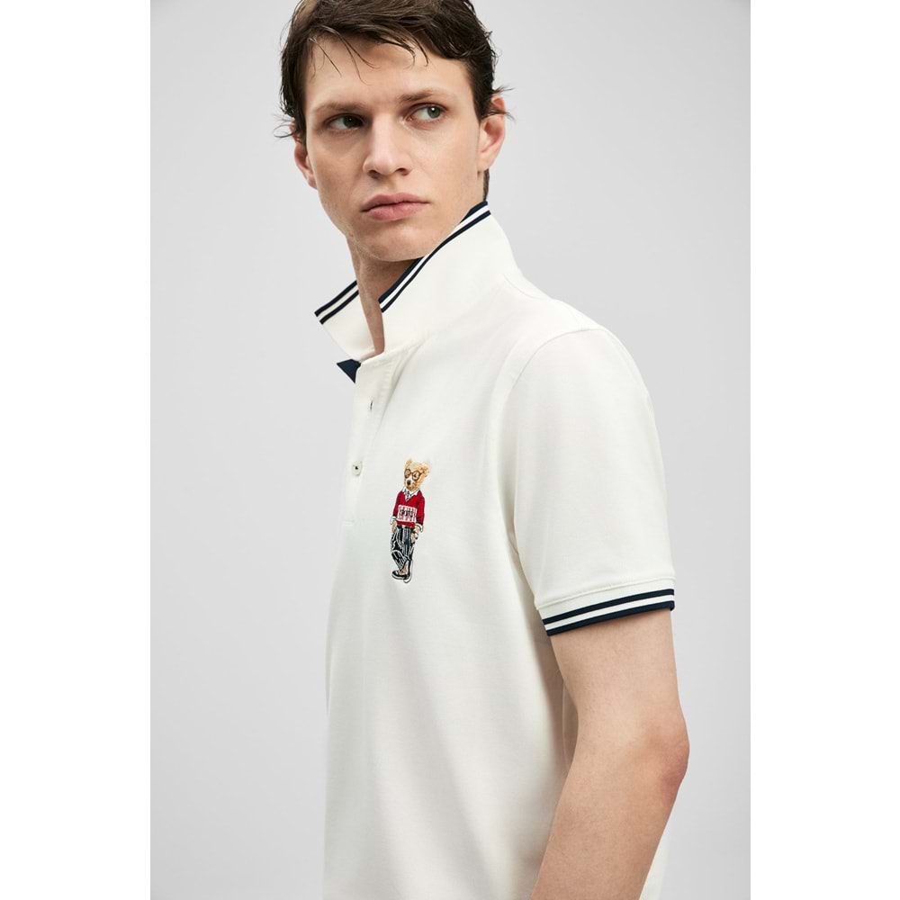 Lufian 111040245 Brady Smart Erkek Polo Yaka Tişört Erkek Tişort