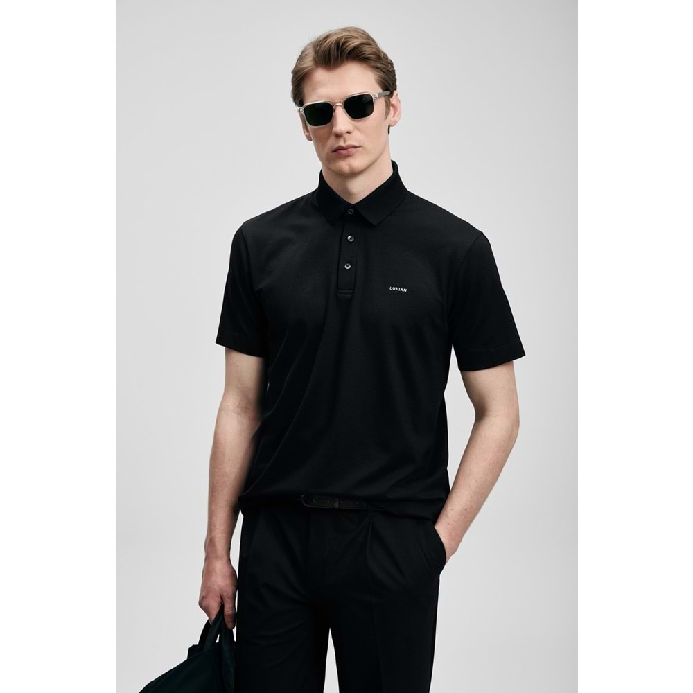 Lufian 111040234 Hudson Smart Polo Yaka Tişört Erkek Tişort