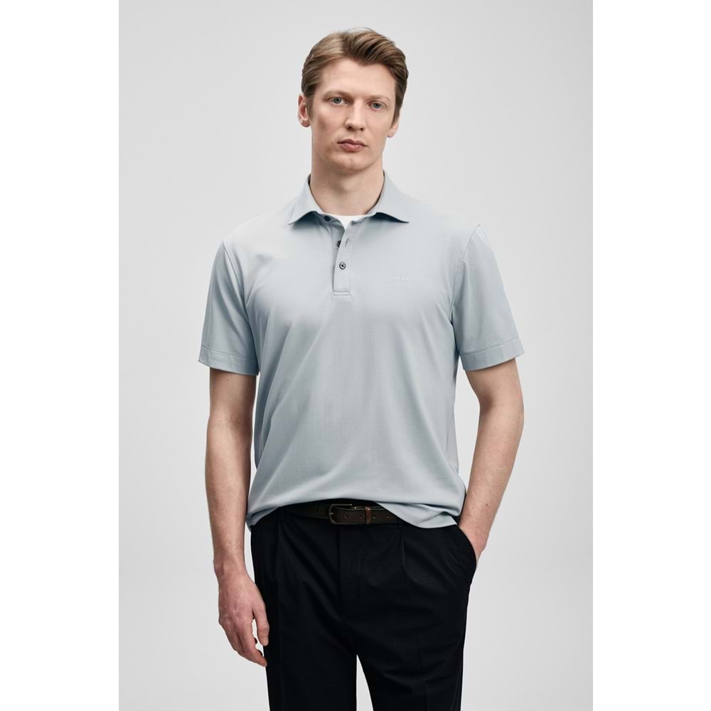 Lufian 111040234 Hudson Smart Polo Yaka Tişört Erkek Tişort