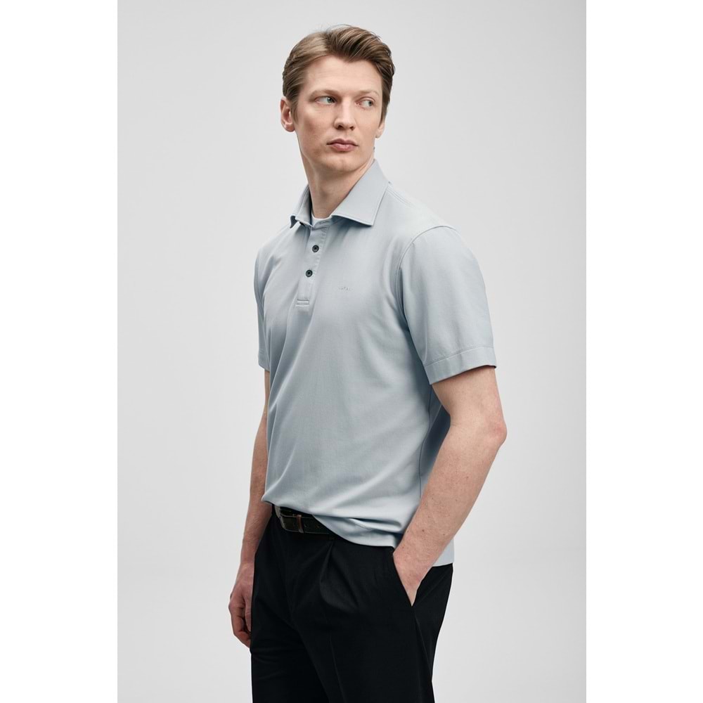 Lufian 111040234 Hudson Smart Polo Yaka Tişört Erkek Tişort