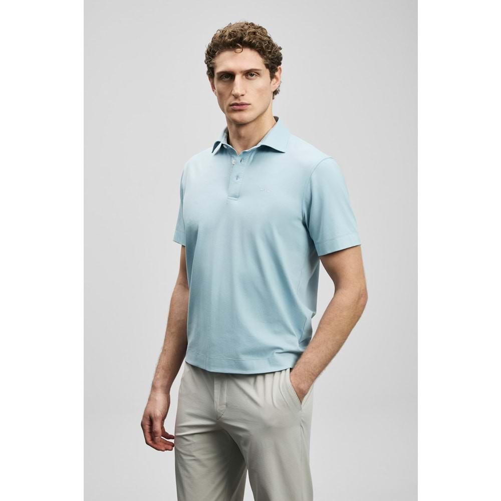 Lufian 111040234 Hudson Smart Polo Yaka Tişört Erkek Tişort