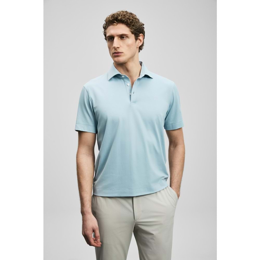 Lufian 111040234 Hudson Smart Polo Yaka Tişört Erkek Tişort