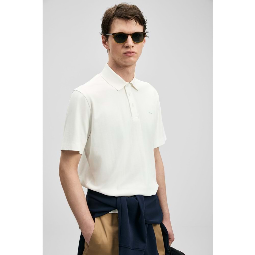 Lufian 111040234 Hudson Smart Polo Yaka Tişört Erkek Tişort