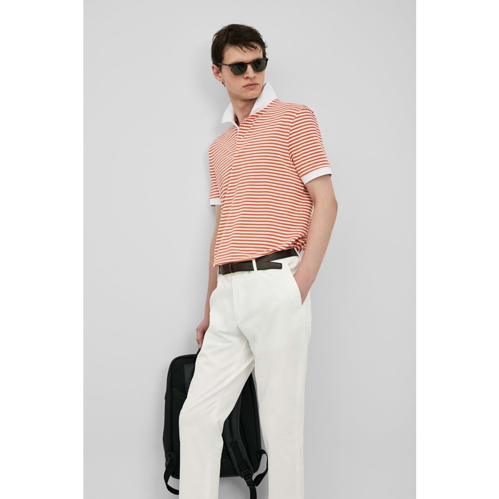 Lufian 111040248 Landon Smart Polo Yaka Tişört Erkek Tişort