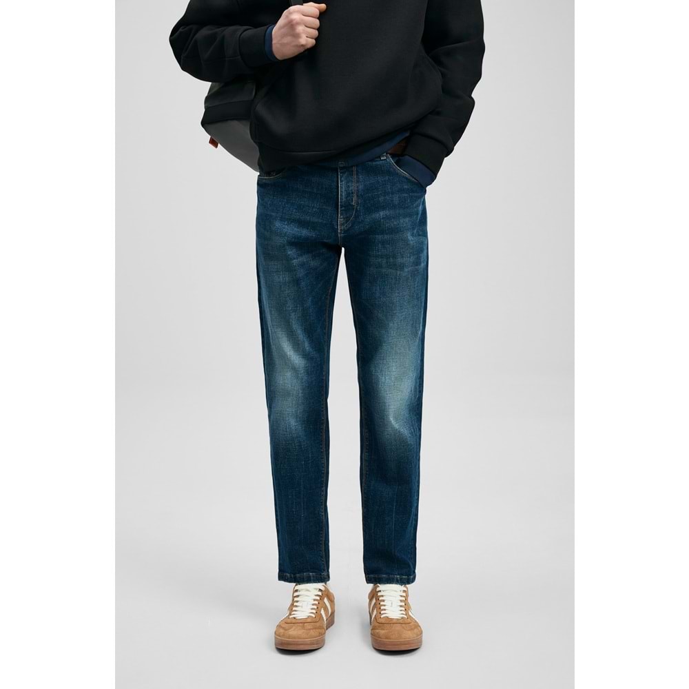 Lufian 111200223 Alex Smart Jean Erkek Pantolon Slim Fit Erkek Kot Pantolon