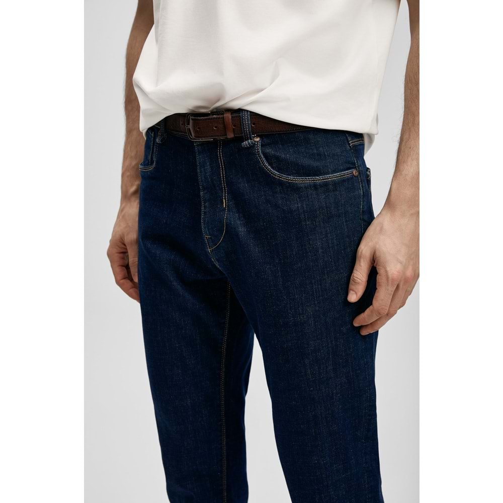 Lufian 111200221 Aqua Smart Jean Erkek Pantolon Slim Fit Erkek Kot Pantolon