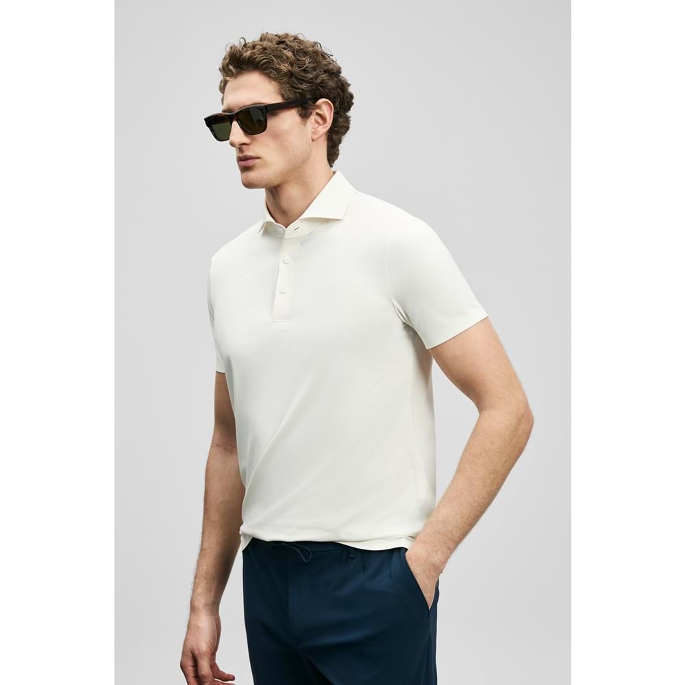 Lufian 111040240 Spencer Hi- Tech Performance Dikişsiz Polo Yaka Tişört Erkek Tişort