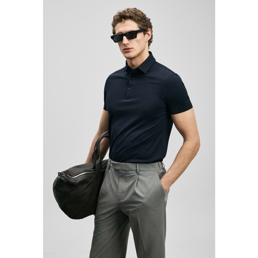 Lufian 111040241 Jaxon Hi- Tech Performance Dikişsiz Polo Yaka Tişört Erkek Tişort
