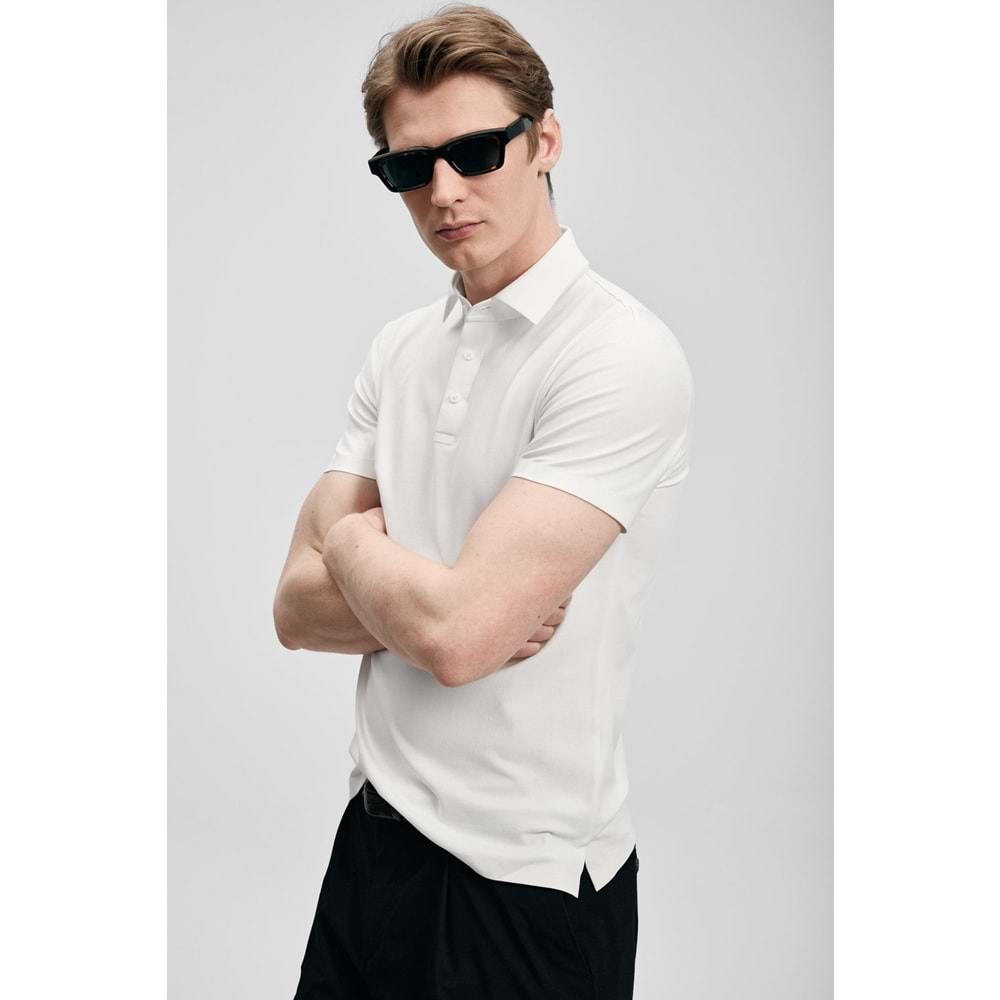 Lufian 111040241 Jaxon Hi- Tech Performance Dikişsiz Polo Yaka Tişört Erkek Tişort