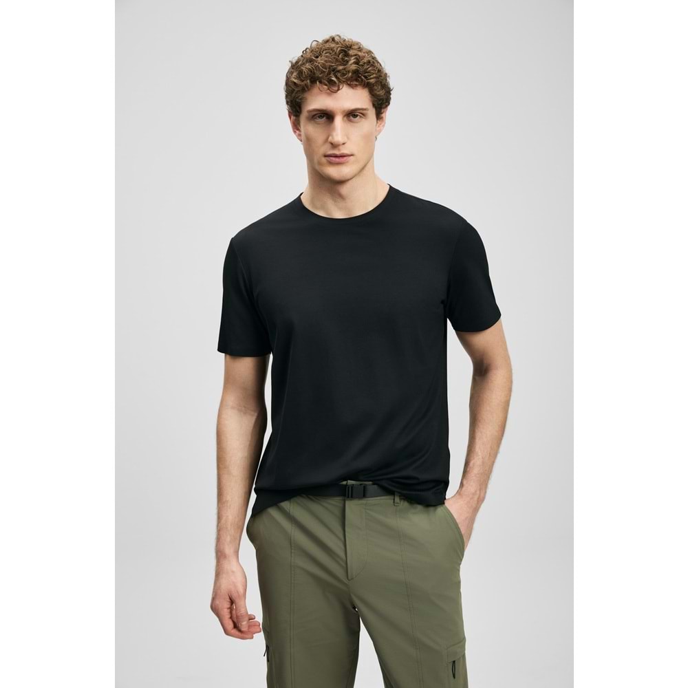 Lufian 111020323 Fınto Modern Grafik Erkek T- Shirt Tişört Erkek Tişort