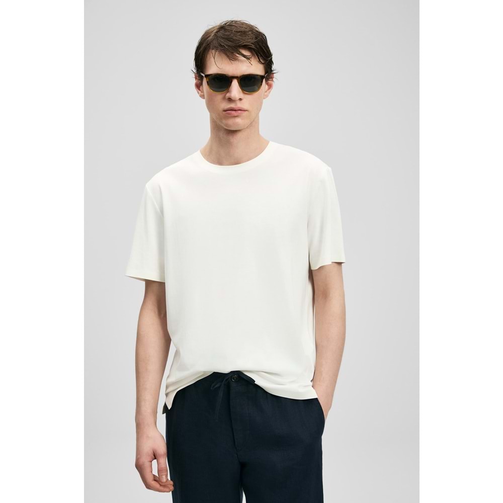 Lufian 111020323 Fınto Modern Grafik Erkek T- Shirt Tişört Erkek Tişort
