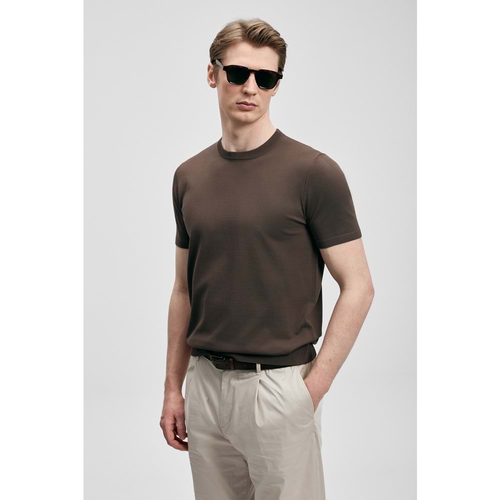 Lufian 111090156 Tıno Erkek Modal Karışımlı T- Shirt Erkek T-Shirt