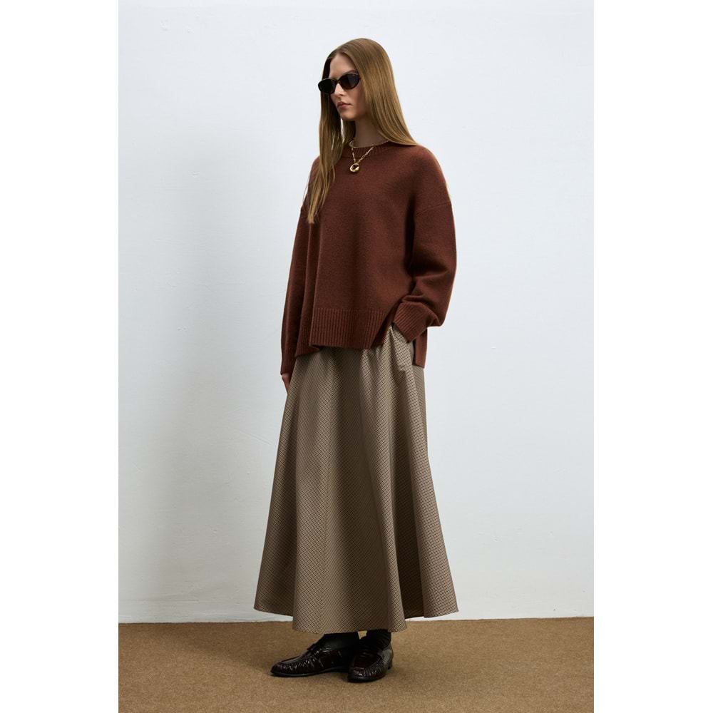 Lufian 122090050 Pamela Deve Tüyü Karışımlı Triko Kazak Kadın Sweatshirt