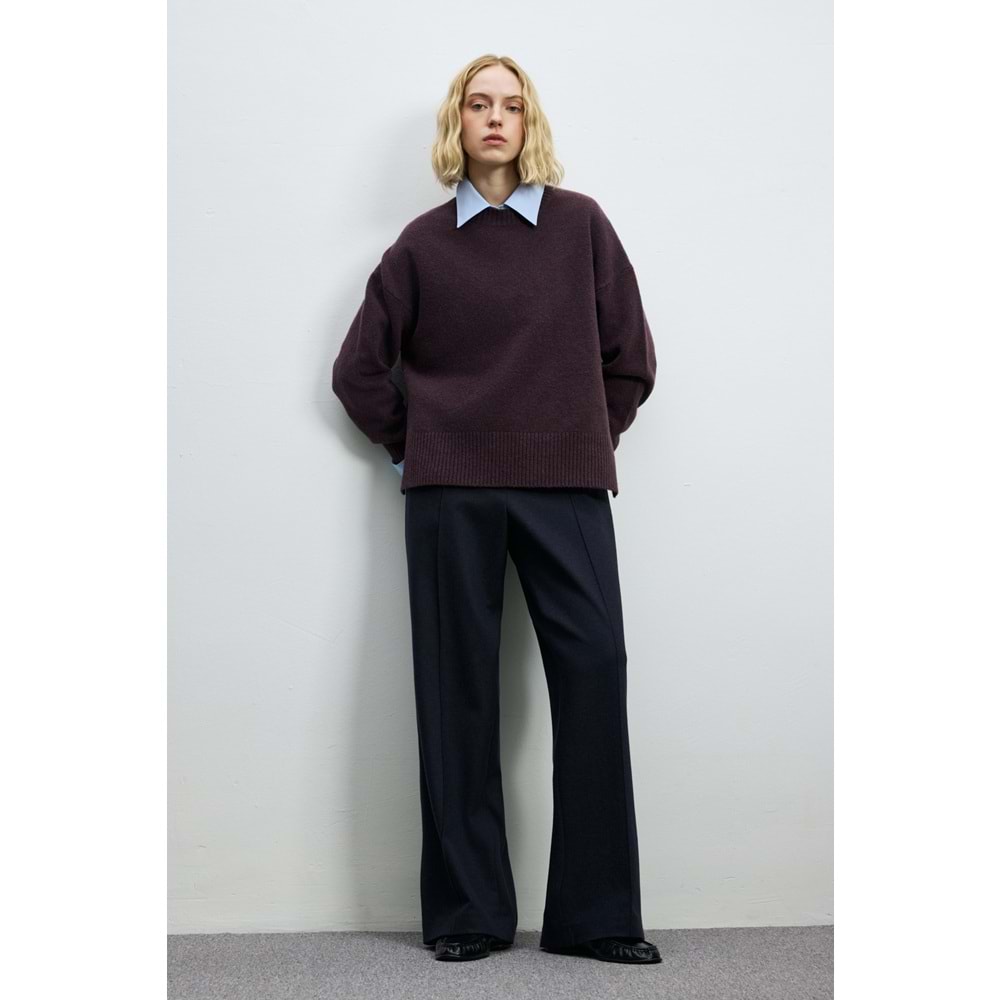 Lufian 122090050 Pamela Deve Tüyü Karışımlı Triko Kazak Kadın Sweatshirt