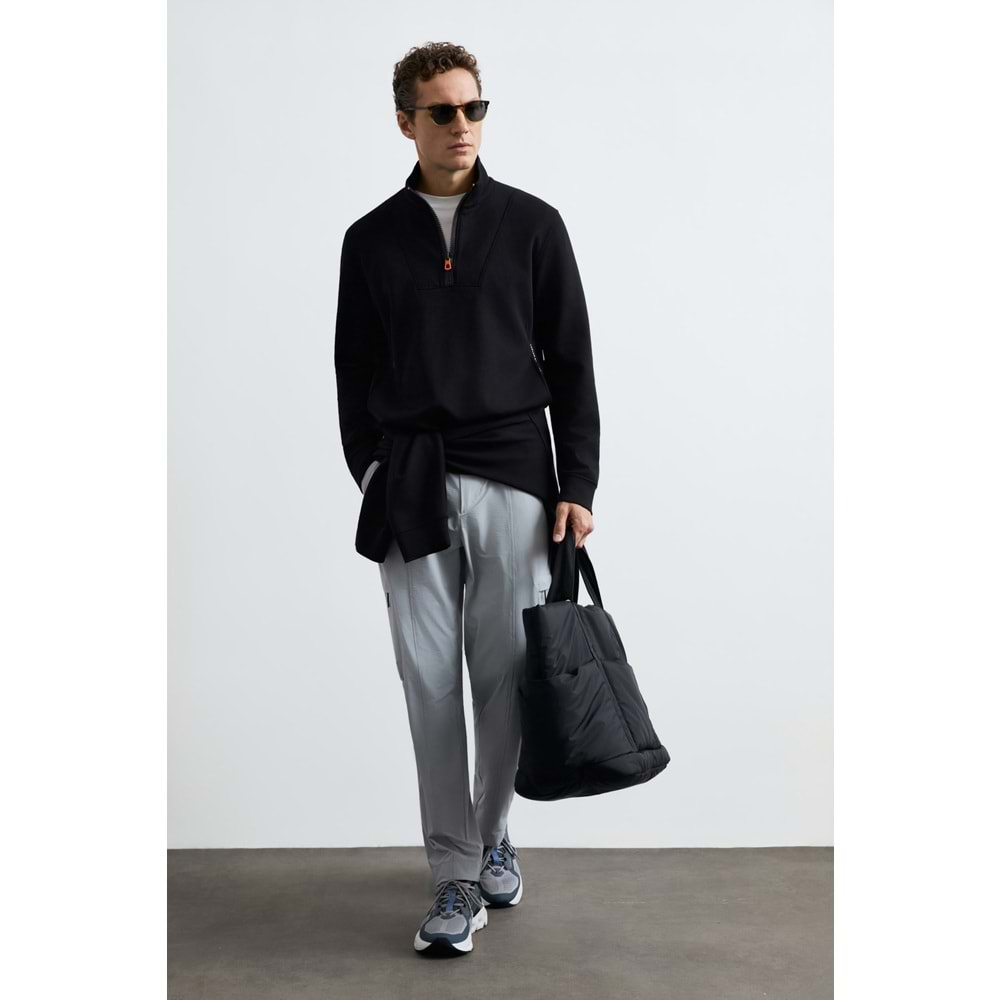 Lufian 112030206 Wyatt Yarım Fermuarlı Erkek Sweatshirt