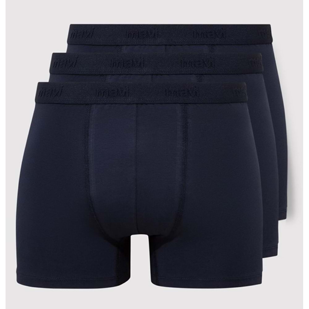 Mavi 3 Adet Erkek Boxer