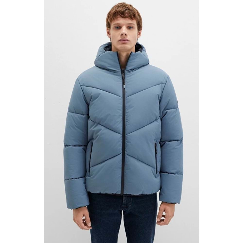 Mavi 0110360-70782 Şişme Mont Kapüşonlu Erkek Mont