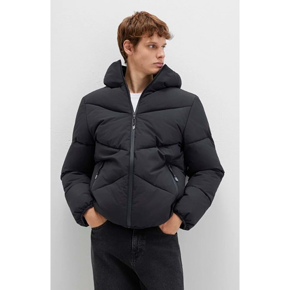 Mavi 0110360-900 Şişme Mont Kapüşonlu Erkek Mont