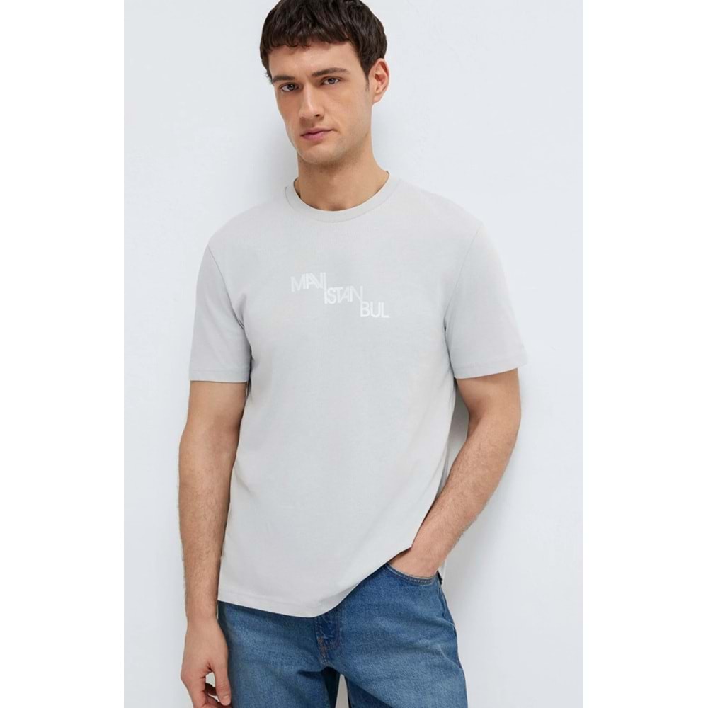 Mavi M0612274-70075 İstanbul Baskılı T-Shirt Erkek Tişort