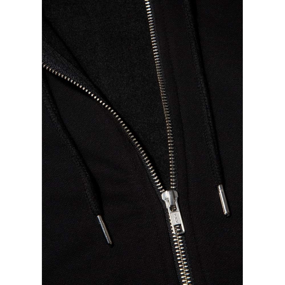 Mavi M0S10277-900 Mavi Kapüşonlu Fermuarlı Erkek Sweatshirt