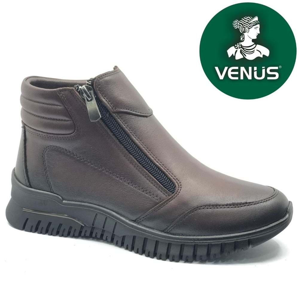 Venüs Ekko Hakiki Deri Düz Kaymaz Taban Ortopedik Kadın Bot