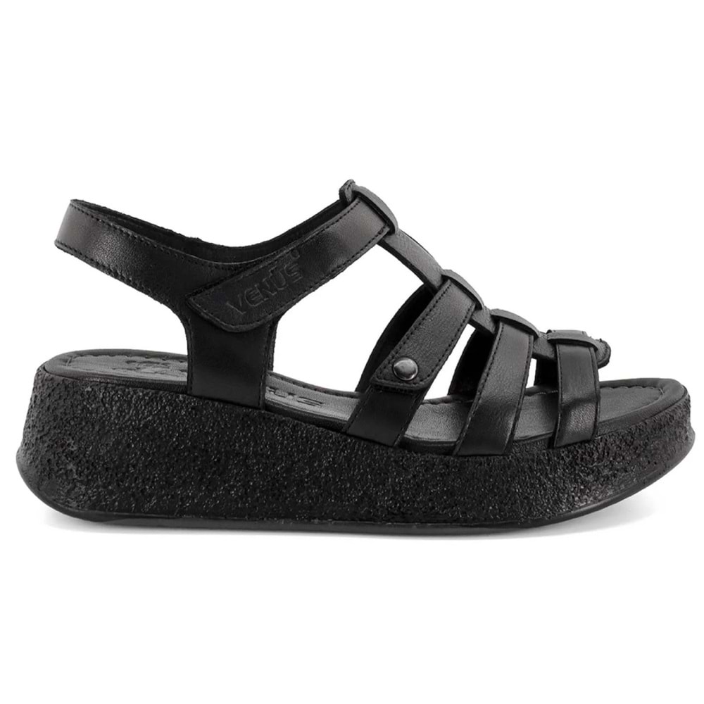 Venüs Virrig Hakiki Deri Comfort Ortopedik Kadın Sandalet